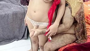 Desi housewife's creamy pussy drilled by stepson's friend