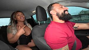Wow, Tight Ass and Lactating Nipples in Car with Lukas Zaad!