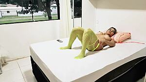 Stepson Caught Blonde Milf Luna Oliveira Making Adult Video, Ends Up Fucking Her Big Ass with Vagninho for Cum Fill