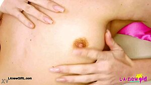 Skinny Teen Blonde Shows Her Body