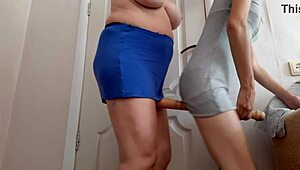 Hot Fuck with My Milf Stepmom in Steamy Lesbian Action