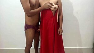 indian hot milf aunty battles teen bhabhi in steamy chudai