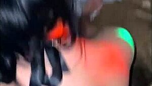 Descriptive Asian Slut in Lingerie Screams from Monster Cock Thrusts