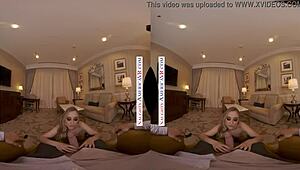 Naughty America Petite Blonde Anna Claire Clouds Fucks In Vr