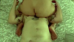 Wifebucket's homemade video shows chubby redhead girlfriend getting blowjob and pussy eaten in 69