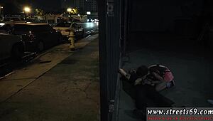 Bound teen sucks cock outdoors, proving guys pass at glasses-wearing femmes.