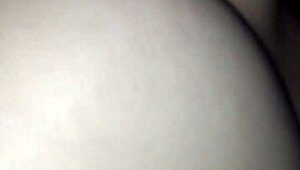 young brunette shows off perfect and untouched rear for first time