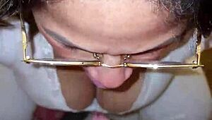 friend's mom catches me with her thong, things escalate