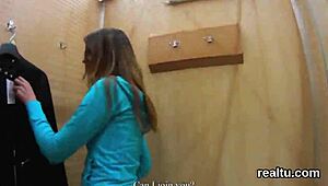 stunning czech chick seduced in hypermarket and banged in pov