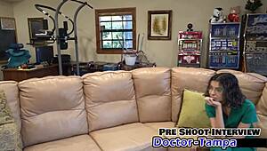 Dr. Tampa experiments on Mara Luv backstage.