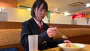 Japanese teen with big tits gets pounded to orgasm in homemade clip