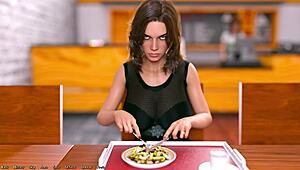 Hot rich girl in anime game falls for me during steamy chat