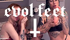 Hey, wanna cum with my wet mouth on your feet? 😜