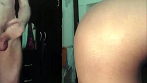 hey, watch this stunning ebony tranny deepthroat her man