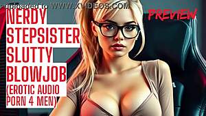 i’m hooked on nerdy stepsister’s taboo blowjob audio