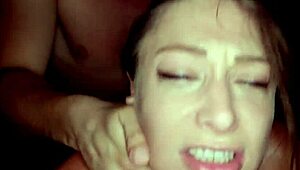 Feel my tight hole stretched by two massive rods