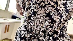 Big breast mom squirts while rough BBC destroys ass