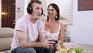 stepmom riley jacobs dives into steamy muff action before a wild cock ride with intense kisses