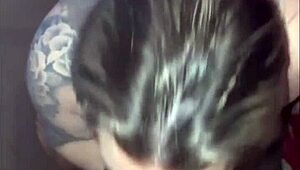 fat slut makes me cum twice with nasty blowjob