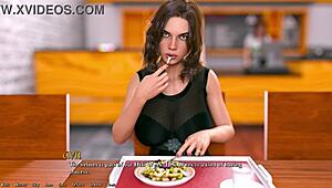 Hot rich girl in anime game falls for me during steamy chat