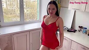 my wife skipped dinner for sex and got cum on her face