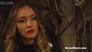 Why Is This Curvy Lesbian Slave Stripped for Her Mistress? Big Boobs Exposed!