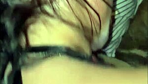 Descriptive Asian Slut in Lingerie Screams from Monster Cock Thrusts