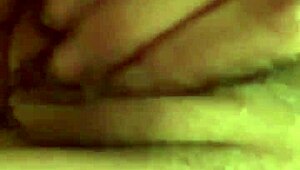 Petite girlfriend fingers her hairy pussy for cash