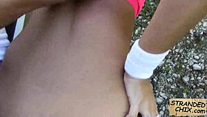 teen nadia capri craves cock in wild outdoor pickup pov moment