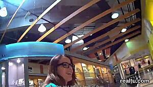 stunning czech chick seduced in hypermarket and banged in pov