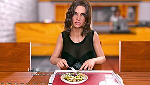 Hot rich girl in anime game falls for me during steamy chat