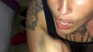 Latina Deepthroats and Gets Facial Cum in Homemade Video.