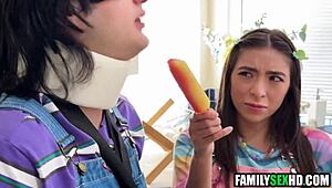 I’m takin’ care of injured stepbro an’ stepdad, ya know?