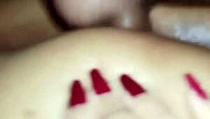 hot latina takes cumshot in steamy hotel bathroom encounter