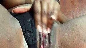 Black University Student Overwhelmed With Desire After Classroom Session