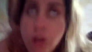 Latina enjoys deepthroat and blowjob with blonde