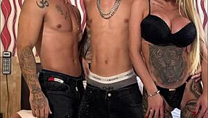 I felt overwhelming orgasms in this amateur threesome with hot Brazilian sex