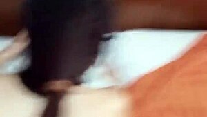 my beautiful latina girlfriend sucks my balls passionately