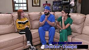 i'm nervous for my 1st gyno exam with dr tampa and ditria roses in roleplay pov backstage