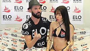 Petite Colombian girl accepts casting challenge