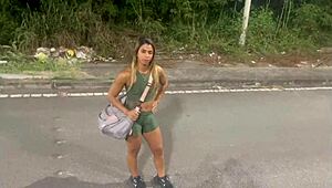 wife followed, and damn, i gave it good to a stranger in public