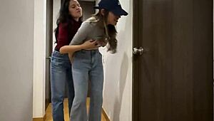 Wow, hot Latina lesbians diving into kinky fetish sex with wild licks!