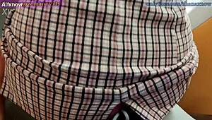 Public Elevator Blowjob Facial Cum Walker