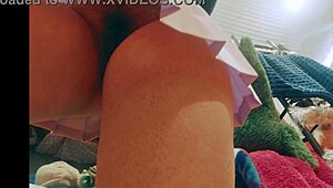 Latina Student Shows Big Ass in Pink Skirt for Voyeur Watching by Men 😈