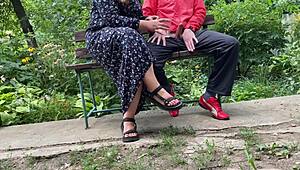 Man, my curvy mother-in-law took all my cum outdoors today!