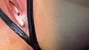 Petite girl cleans then plays with dildo in pov, giving jerk off instructions and showing pussy fun