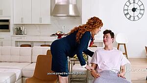 Step Mom's Flight Attendant Roleplay with Lauren Phillips and Josh Rivers Crosses All Lines