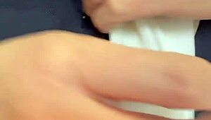 Japanese sailor uniform babe in sexy lingerie with shiny anal plug