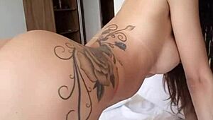 Young wife's big natural tits in dirty fetish play!