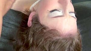 most extreme deepthroat facefuck of 2025 leaves her sloppy and breathless in close-up.